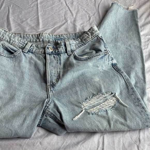 1822 Denim Ripped Light Blue Jeans - Picture 12 of 16